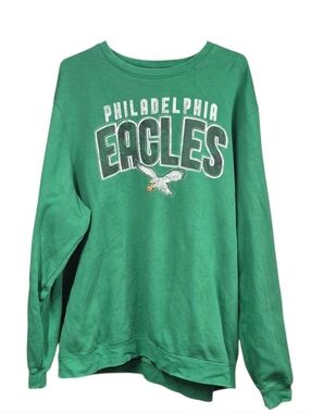 Nike Philadelphia Eagles Kelly Green Crewneck Sweatshirt XXL Unisex Althleisure